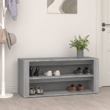 vidaXL betonszürke szerelt fa cipőtartó 100x35x45 cm bútor