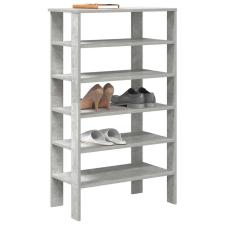 vidaXL betonszürke szerelt fa cipőtartó 61x32x105 cm bútor