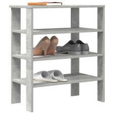 vidaXL betonszürke szerelt fa cipőtartó 61x32x70 cm bútor