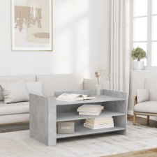 vidaXL betonszürke szerelt fa dohányzóasztal 100 x 50 x 50 cm bútor