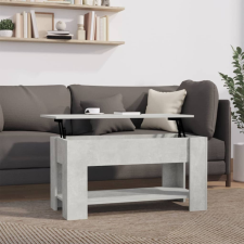 vidaXL betonszürke szerelt fa dohányzóasztal 101 x 49 x 52 cm bútor
