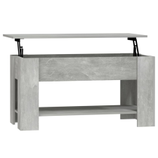 vidaXL betonszürke szerelt fa dohányzóasztal 101 x 49 x 52 cm (809705) bútor