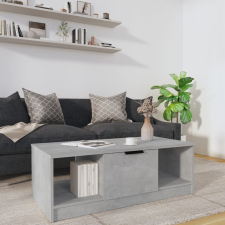 vidaXL betonszürke szerelt fa dohányzóasztal 102 x 50 x 36 cm bútor