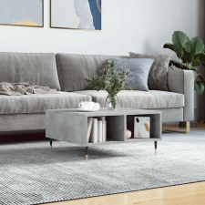 vidaXL betonszürke szerelt fa dohányzóasztal 60 x 60 x 30 cm bútor