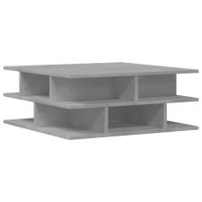 vidaXL betonszürke szerelt fa dohányzóasztal 70x70x29 cm (840747) bútor