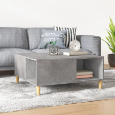 vidaXL betonszürke szerelt fa dohányzóasztal 80x80x36,5 cm bútor