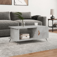 vidaXL betonszürke szerelt fa dohányzóasztal 90 x 50 x 40 cm bútor