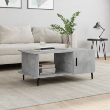 vidaXL betonszürke szerelt fa dohányzóasztal 90 x 50 x 40 cm bútor
