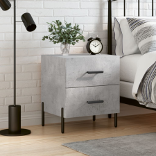 vidaXL betonszürke szerelt fa éjjeliszekrény 40 x 35 x 47,5 cm bútor