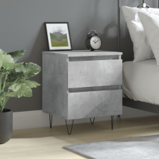 vidaXL betonszürke szerelt fa éjjeliszekrény 40x35x50 cm bútor