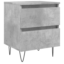 vidaXL betonszürke szerelt fa éjjeliszekrény 40x35x50 cm (826884) bútor