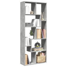 vidaXL betonszürke szerelt fa elválasztó könyvespolc 67x25x161,5 cm bútor
