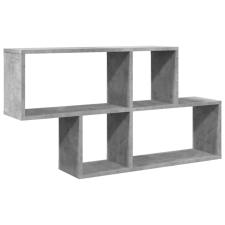 vidaXL betonszürke szerelt fa fali polc 100 x 20 x 53 cm (848020) bútor