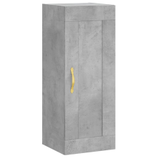 vidaXL betonszürke szerelt fa fali szekrény 34,5x34x90 cm (835022) bútor