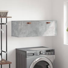 vidaXL betonszürke szerelt fa faliszekrény 100 x 36,5 x 35 cm bútor