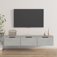 vidaXL betonszürke szerelt fa faliszekrény 102 x 30 x 20 cm bútor