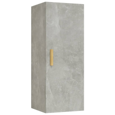 vidaXL betonszürke szerelt fa faliszekrény 34,5 x 34 x 90 cm (812433) bútor