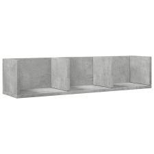 vidaXL betonszürke szerelt fa faliszekrény 75x18x16,5 cm (840435) bútor