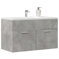 vidaXL betonszürke szerelt fa fürdőszobai mosdószekrény 90x38,5x46 cm fürdőszoba bútor