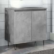 vidaXL betonszürke szerelt fa fürdőszobaszekrény 58x33x60 cm fürdőszoba bútor