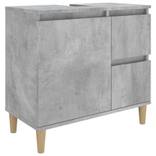 vidaXL betonszürke szerelt fa fürdőszobaszekrény 65 x 33 x 60 cm (819824) fürdőszoba bútor