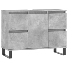 vidaXL betonszürke szerelt fa fürdőszobaszekrény 80 x 33 x 60 cm (831664) fürdőszoba bútor