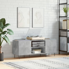vidaXL betonszürke szerelt fa hanglemezszekrény 121x38x48 cm bútor