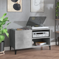 vidaXL betonszürke szerelt fa hanglemezszekrény 84,5x38x48 cm bútor