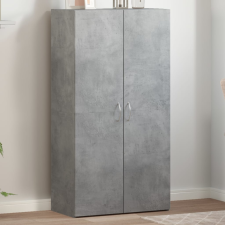 vidaXL betonszürke szerelt fa irattartó szekrény 60 x 32 x 115 cm irattároló szekrény