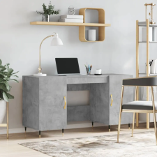 vidaXL Betonszürke szerelt fa íróasztal 140 x 50 x 75 cm íróasztal