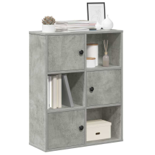 vidaXL betonszürke szerelt fa könyvespolc 60x24x76,5 cm bútor