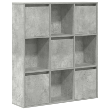 vidaXL betonszürke szerelt fa könyvespolc 89x24x101,5 cm (860403) bútor