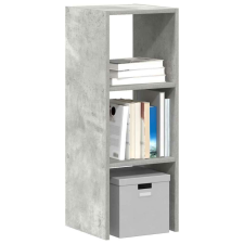 vidaXL betonszürke szerelt fa könyvespolc halmozható 30 x 30 x 80 cm bútor