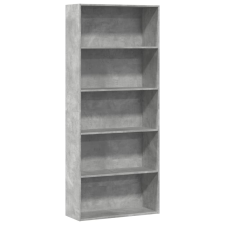 vidaXL betonszürke szerelt fa könyvszekrény 80 x 30 x 189 cm bútor