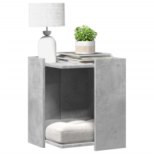 vidaXL betonszürke szerelt fa macskaalomdoboz 42 x 42 x 51 cm macskafelszerelés