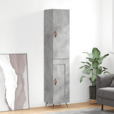 vidaXL betonszürke szerelt fa magasszekrény 34,5x34x180 cm bútor