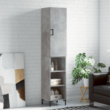 vidaXL betonszürke szerelt fa magasszekrény 34,5x34x180 cm bútor