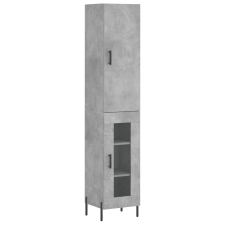 vidaXL betonszürke szerelt fa magasszekrény 34,5x34x180 cm (3199053) bútor