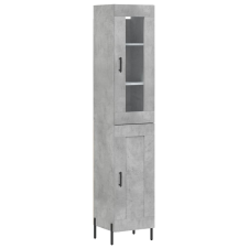 vidaXL betonszürke szerelt fa magasszekrény 34,5x34x180 cm (3199501) bútor