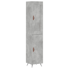 vidaXL betonszürke szerelt fa magasszekrény 34,5x34x180 cm (3200109) bútor