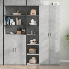 vidaXL betonszürke szerelt fa magasszekrény 40 x 41 x 185 cm bútor