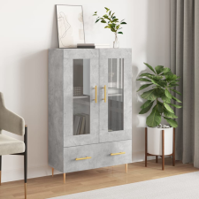 vidaXL betonszürke szerelt fa magasszekrény 69,5 x 31 x 115 cm bútor