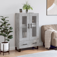 vidaXL betonszürke szerelt fa magasszekrény 69,5 x 31 x 115 cm bútor