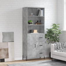 vidaXL betonszürke szerelt fa magasszekrény 69,5 x 34 x 180 cm bútor