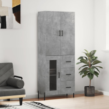 vidaXL betonszürke szerelt fa magasszekrény 69,5 x 34 x 180 cm bútor