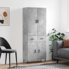 vidaXL betonszürke szerelt fa magasszekrény 69,5 x 34 x 180 cm bútor
