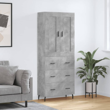 vidaXL betonszürke szerelt fa magasszekrény 69,5 x 34 x 180 cm bútor
