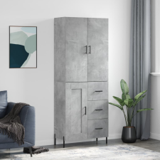 vidaXL betonszürke szerelt fa magasszekrény 69,5 x 34 x 180 cm bútor