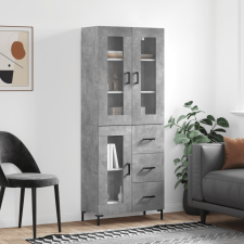 vidaXL betonszürke szerelt fa magasszekrény 69,5 x 34 x 180 cm bútor