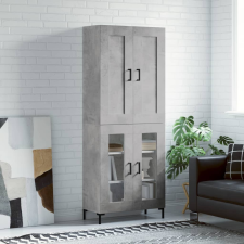 vidaXL betonszürke szerelt fa magasszekrény 69,5 x 34 x 180 cm bútor